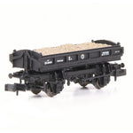 EFE Rail E87536 N Gauge 14T 'Mermaid' Side Tipping Ballast Wagon BR Departmental Black