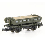 EFE Rail E87537 N Gauge 14T 'Mermaid' Side Tipping Ballast Wagon BR Departmental Olive Green