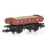 EFE Rail E87539 N Gauge 14T 'Mermaid' Side Tipping Ballast Wagon BR Departmental Gulf Red