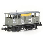 EFE Rail E87542 N Gauge BR 20T 'Shark' Ballast Plough Brake Van BR Engineers Grey & Yellow