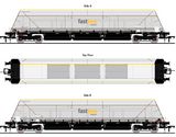 Accurascale 2600FF1 OO Gauge HYA Bogie Hopper Wagon - Fastline Freight - Twin Pack 1