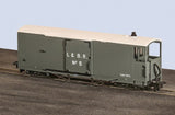 Peco GR-240AO OO-9 Gauge L&B 8 ton Bogie Goods Brake Van, L&B Livery, grey, no.5