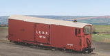 Peco GR-240BO OO-9 Gauge L&B 8 ton Bogie Goods Brake Van, L&B Livery, red, no.14