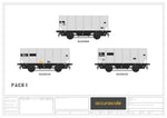 Accurascale 1015-HUO-I OO Gauge BR HOP24/HUO Hopper Triple Pack I