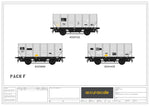Accurascale 1011-HUO-F OO Gauge BR HOP24/HUO Hopper Triple Pack F