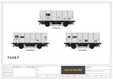 Accurascale 1011-HUO-F OO Gauge BR HOP24/HUO Hopper Triple Pack F