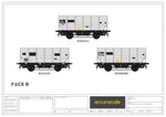 Accurascale 1014-HUO-H OO Gauge BR HOP24/HUO Hopper Triple Pack H
