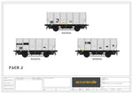 Accurascale 1016-HUO-J OO Gauge BR HOP24/HUO Hopper Triple Pack J