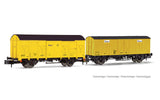 Arnold HN6517 N Gauge AZVI J2/J3 Yellow Van Set (2) V