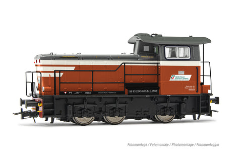 Rivarossi HR2932 HO Gauge Mercitalia S&T D245 Diesel Locomotive Red/Grey VI