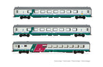 Rivarossi HR4359 HO Gauge FS IC507/530 Sila Gran Confort Coach Set (3) V