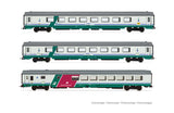 Rivarossi HR4359 HO Gauge FS IC507/530 Sila Gran Confort Coach Set (3) V