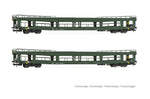 Rivarossi HR4380 HO Gauge DR DDm916 Car Transporter Set Green (2) IV