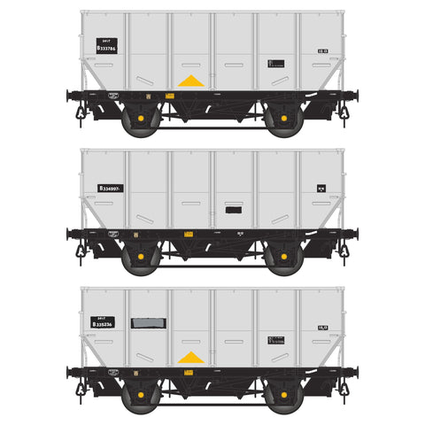 Accurascale 1009-HUO-R OO Gauge BR 24.5T HOP24/HUO Coal Hopper - Grey pre TOPS- Pack R