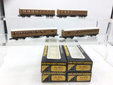 Graham Farish 0622/0632 N Gauge LNER Teak 57ft Mainline Coaches x4