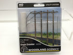 Woodland Scenics US2265 HO/OO Gauge Pre-wired Poles Single Crossbar