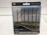 Woodland Scenics US2266 HO/OO Gauge Pre-wired Poles Double Crossbar