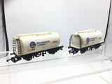 Hornby R148 OO Gauge TTA Tank Wagon ICI Petrochemicals x2
