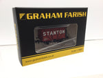 Graham Farish 377-208 N Gauge 8 Plank Wagon Coke Rails 'Stanton' Red