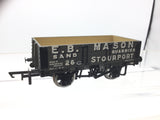 Bachmann 37-038 OO Gauge 5 Plank Wagon EB Mason Quarries, Stourport