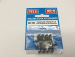 Peco GR103 OO-9 Gauge Pockets for GR-102 Couplers (Pk 8)