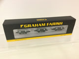 Graham Farish 377-490 N Gauge GWR 5 Plank China Clay 3-Wagon Pack