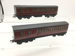 Hornby Dublo 32091 OO Gauge Maroon Suburban Brake Coach x2