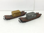 Hornby R1054 OO Gauge Lowmac Wagon x2
