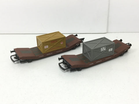 Hornby R1054 OO Gauge Lowmac Wagon x2