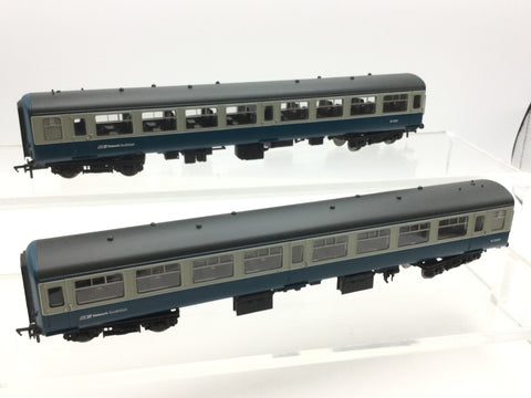 Bachmann 39-001T OO Gauge BR Blue/Grey NSE Mk2 Coach Set