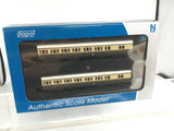 Dapol 2P-003-012 N Gauge B Set Coach Pack GWR Twin Cities Choc/Cream 6445/6446