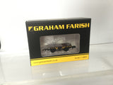 Graham Farish 377-343 N Gauge BR Ex-Conflat Runner Wagon BR Yellow & Black Wasp Stripes