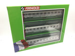 Arnold HN4320 N Gauge SNCF DEV Inox Le Bourbonnais Coach Set (3) III