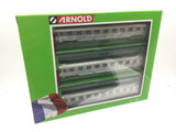 Arnold HN4320 N Gauge SNCF DEV Inox Le Bourbonnais Coach Set (3) III