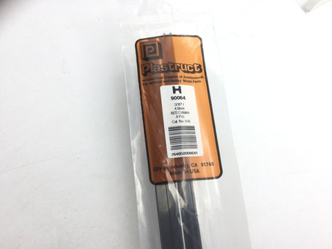 Plastruct 90064 (H-6P) ABS H Section 4.8mm 4pc