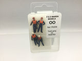 P&D Marsh PDZ6 OO Gauge Whitemetal Painted Track Maintenance Gang Figures