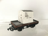 Bachmann 33-950 OO Gauge BR 1 Plank Wagon B450027 w Container