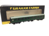 Graham Farish 374-011A N Gauge BR Green Mk1 Open 2nd Coach S3825
