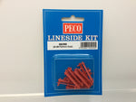 Peco LK-26 OO Gauge Platform Seats (Red)(Pack 12)