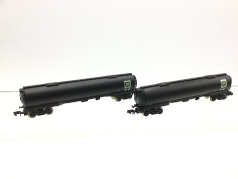 Graham Farish 3705 N Gauge TEA Bogie Tank Wagon Shell/BP x2