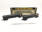Graham Farish 3705 N Gauge TEA Bogie Tank Wagon Shell/BP x2