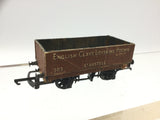 Peco R60/1C OO Gauge 5 Plank Wagon English Clays Lovering Pochin (L1)