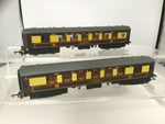 Wrenn W3006/W3007 OO Gauge 2 Car Brighton Belle Pullman Set