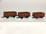 Oxford Rail 76SPE002/GV6012 OO Gauge NCB 7 Plank Open Wagons