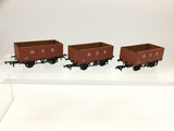 Oxford Rail 76SPE002/GV6012 OO Gauge NCB 7 Plank Open Wagons
