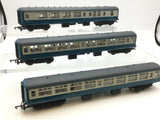 Hornby R722/R723 OO Gauge BR Blue/Grey Mk2 Coach x3