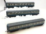 Hornby R722/R723 OO Gauge BR Blue/Grey Mk2 Coach x3