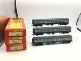 Hornby R722/R723 OO Gauge BR Blue/Grey Mk2 Coach x3