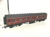 Dapol E5 OO Gauge LMS 57' Corridor Brake 3rd Maroon 5545