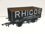 Oxford Rail 76MW7025 OO Gauge 7 Plank Wagon Rhigos Anthracite Cardiff No 260